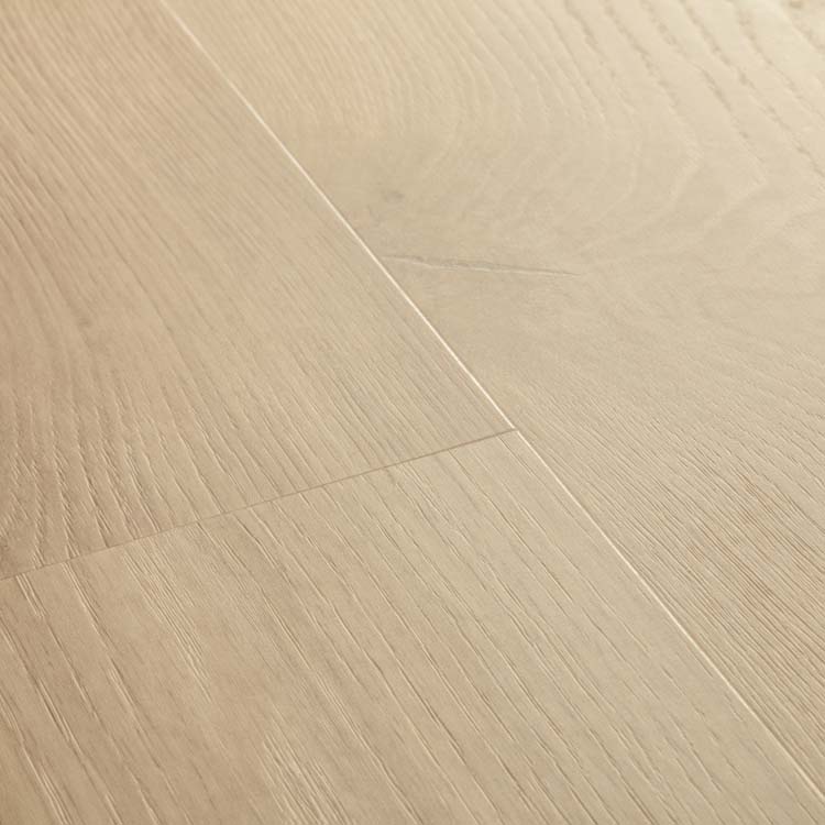 Sol vinyle Quick-Step Blos planche 5mm chêne côtier sable beige 125,1x18,9cm avec sous-couche