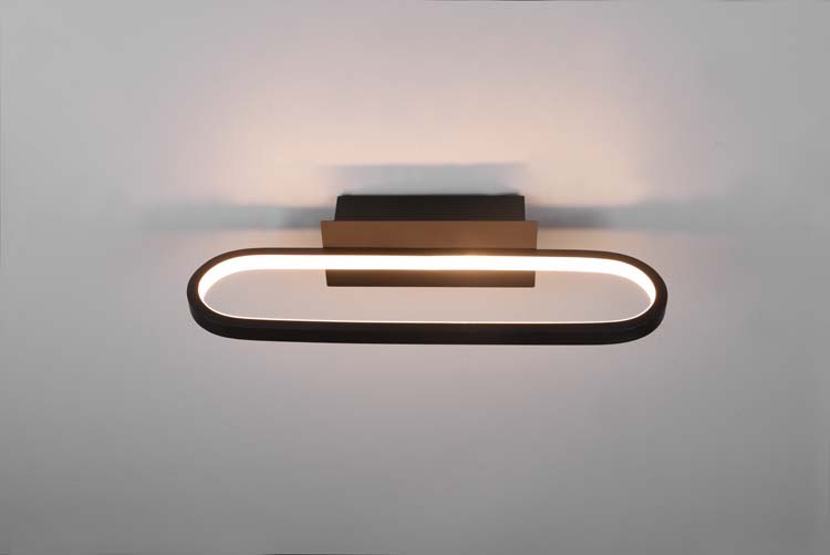 Badkamerverl wandlamp LED zwart IP44 17W 1700lm