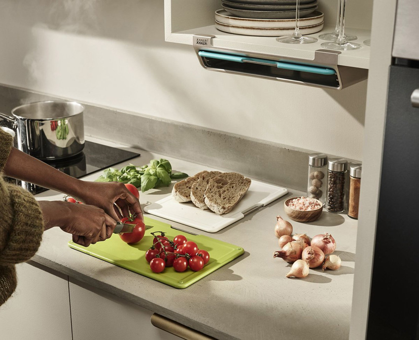 Snijplank kunststof multicolor 38x21cm set van 3