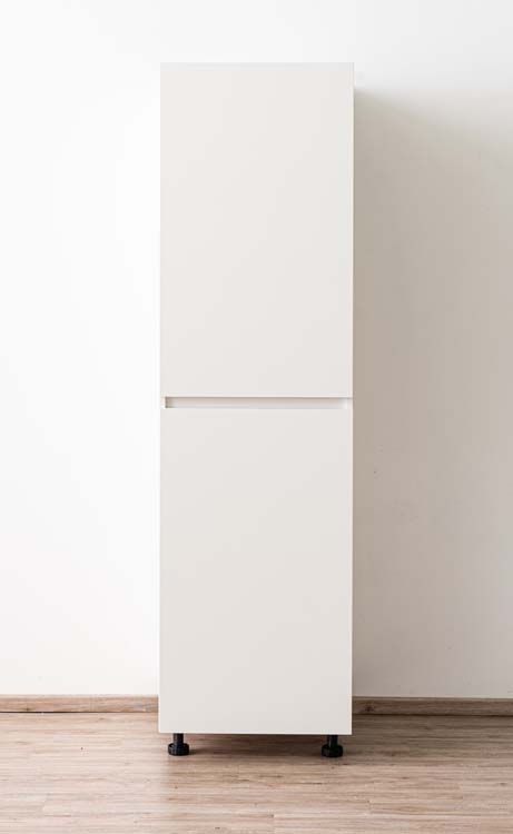 Armoire de cuisine Plenti armoire colonne avec étagères blanc 60x208cm