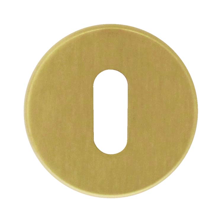 Sleutelplaatje rond klik rozet 45mm mat koper