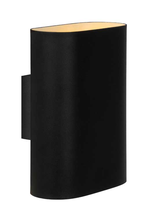 Lucide OVALIS - Wandlamp - E14 - Zwart