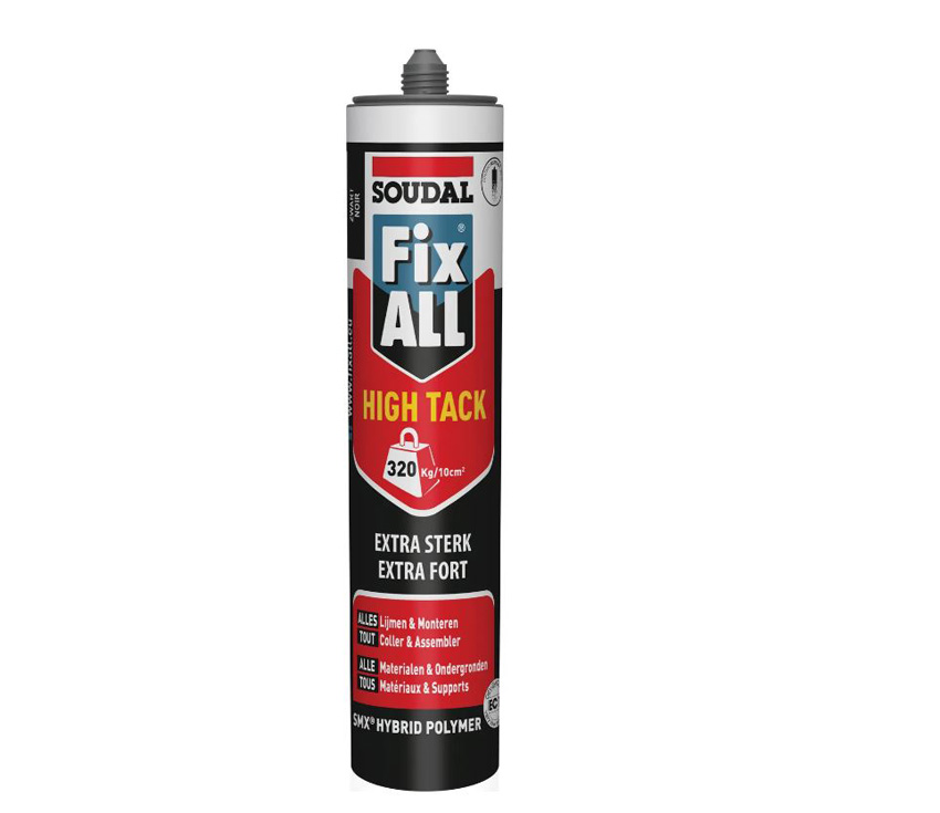 Kit de colle Soudal Fix All High Tack noir 290ml