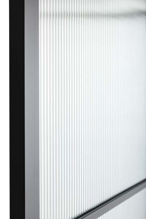 Porte intérieure Fer forgé 3W Thalia verre strié 880 x 2040 mm Gauche