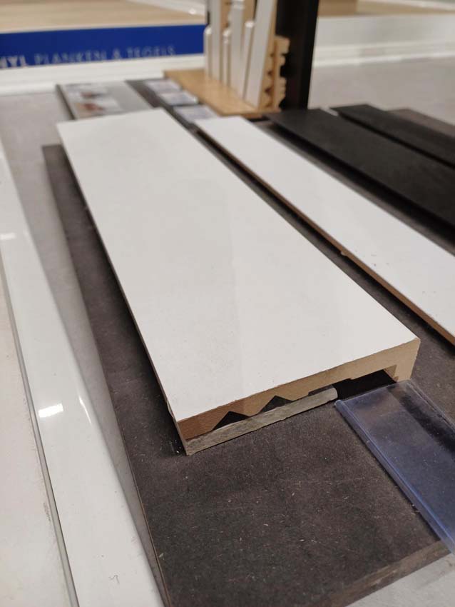 Renovatieplint MDF wit 240x11cm