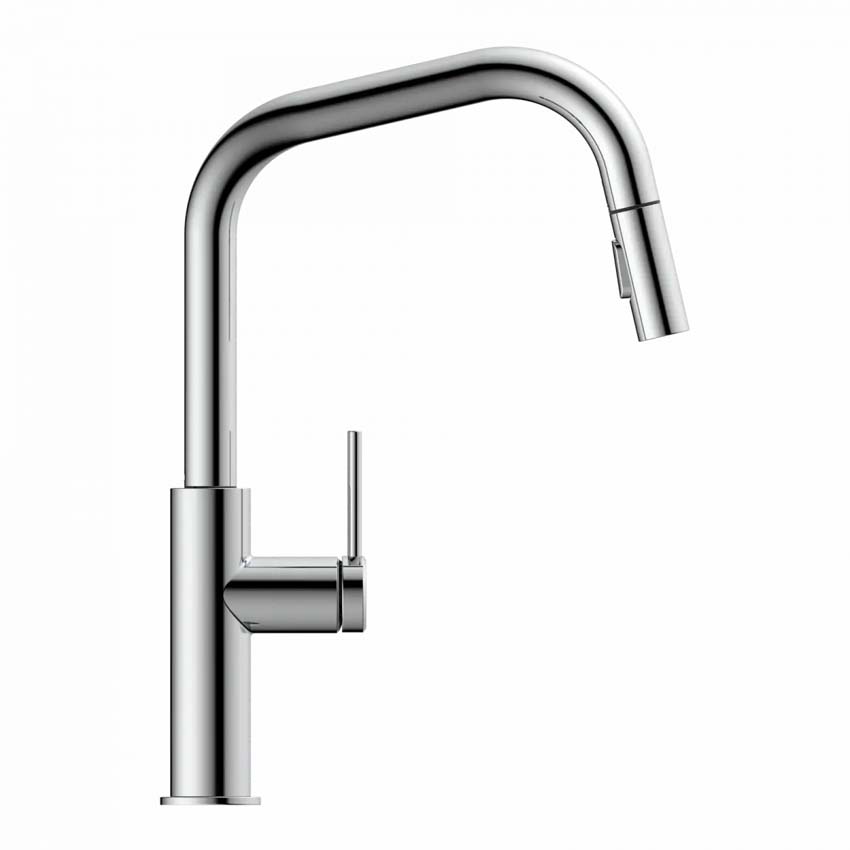 Robinet de cuisine Wasserwerk WK 13 Edge chrome avec bec extractible
