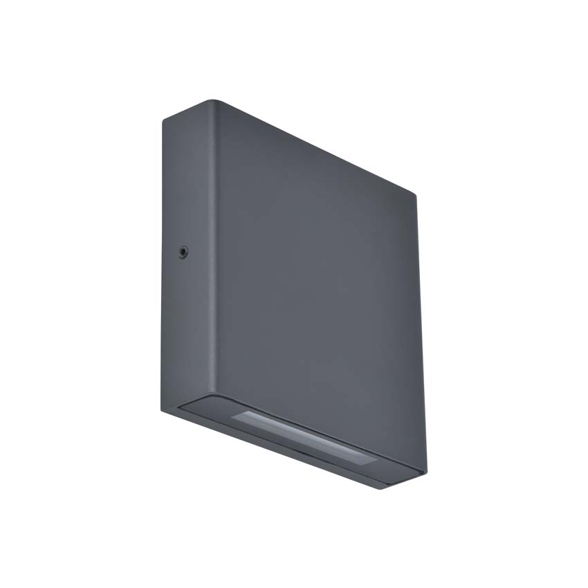 Wandlamp buiten Karo - grijs - 8.5W - 4000K - IP54 -