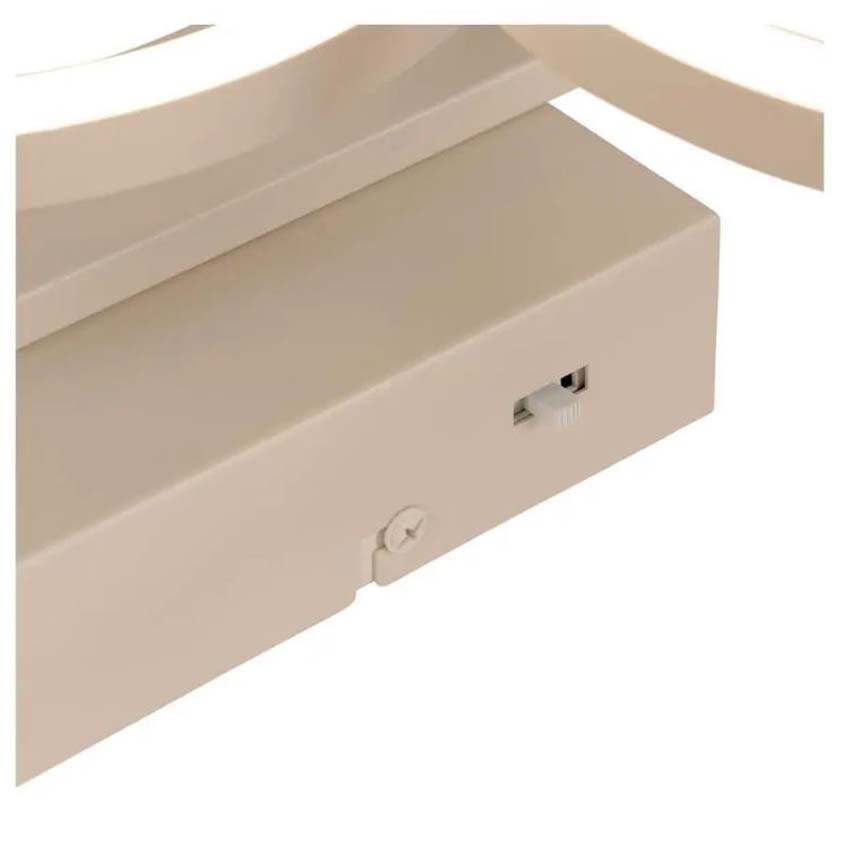 Lucide Essential Nicola - Plafonnier - LED - CCT - 1x37W 2700K/4000K - Taupe - 40x132cm