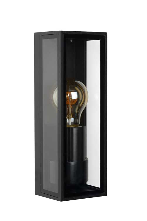 Lucide DUKAN - Wandlamp Buiten - E27 - IP65 - Zwart