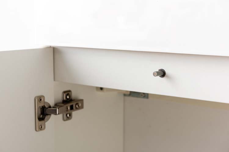 Toiletmeubel Dragan wit wastafel wit 60x60x22cm