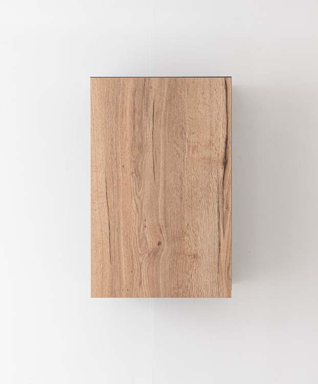 Keukenkast Plenti hangkast zwart/houtlook 50x78cm