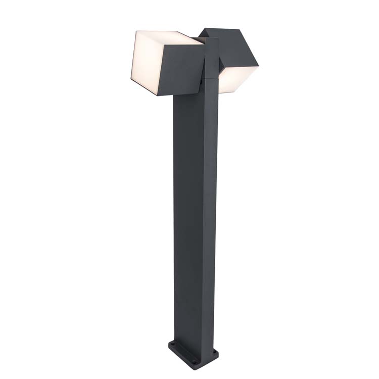 Eclairage extérieur LED lanterne anthracite H 75cm 2l 1000LM