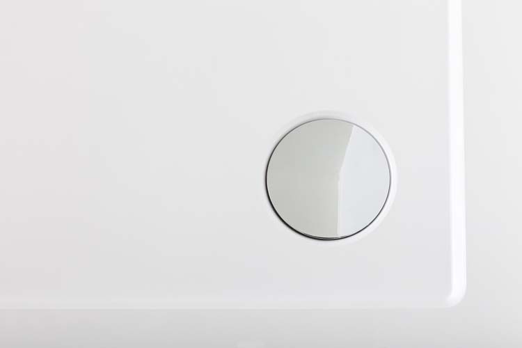 Receveur de douche Andy SMC blanc mat 90x90cm