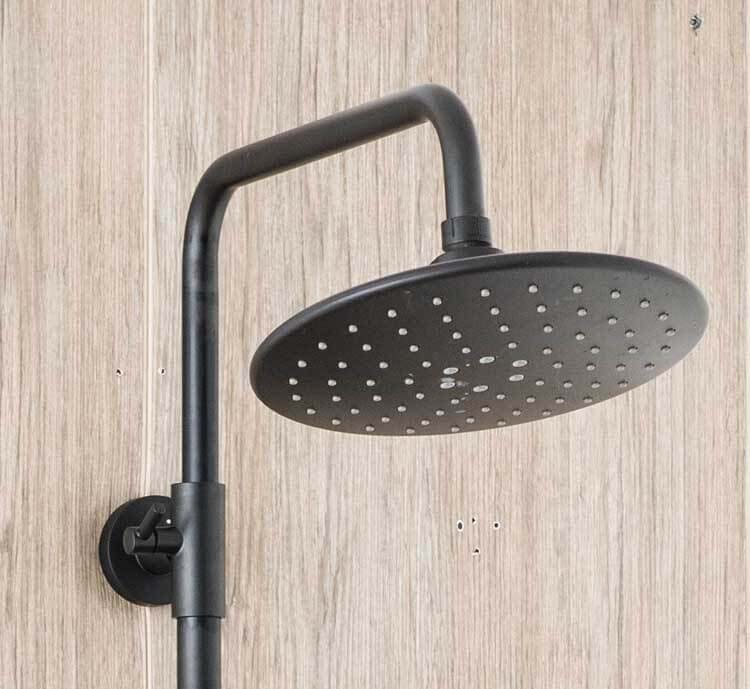 Doucheset Stallion thermostatisch zwart