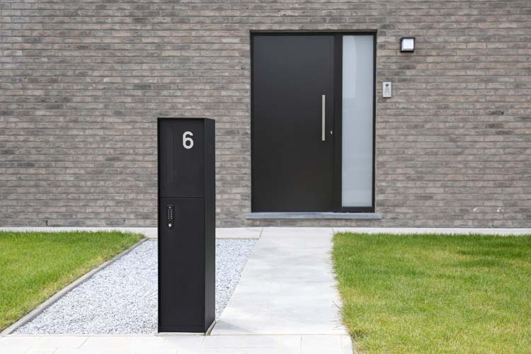 Pakketbrievenbus ONZO (eSafe) Fenix Front zwart