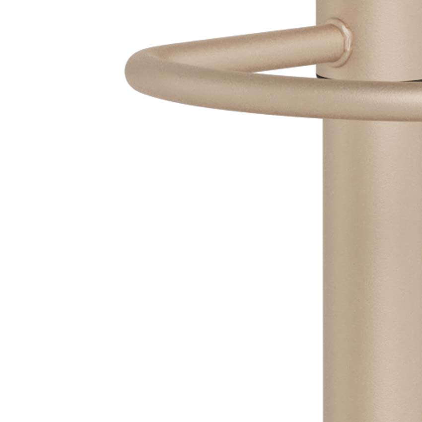 Chaise de bar Nora avec pied trompette beige