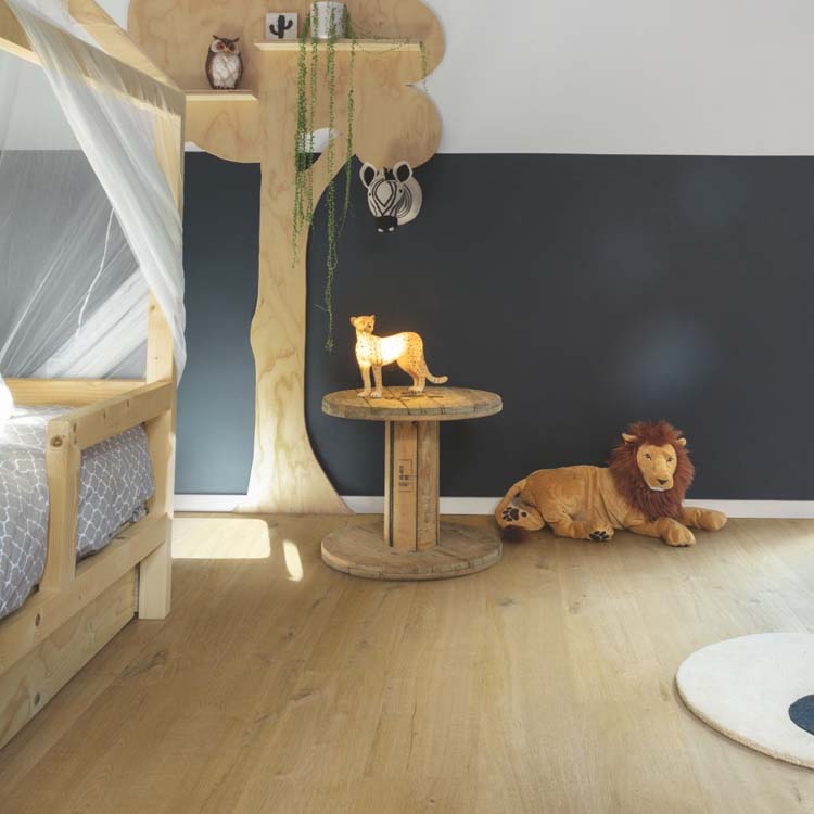 Staal Quick-step alpha vinyl medium planks Katoen Eik Diep Natuur