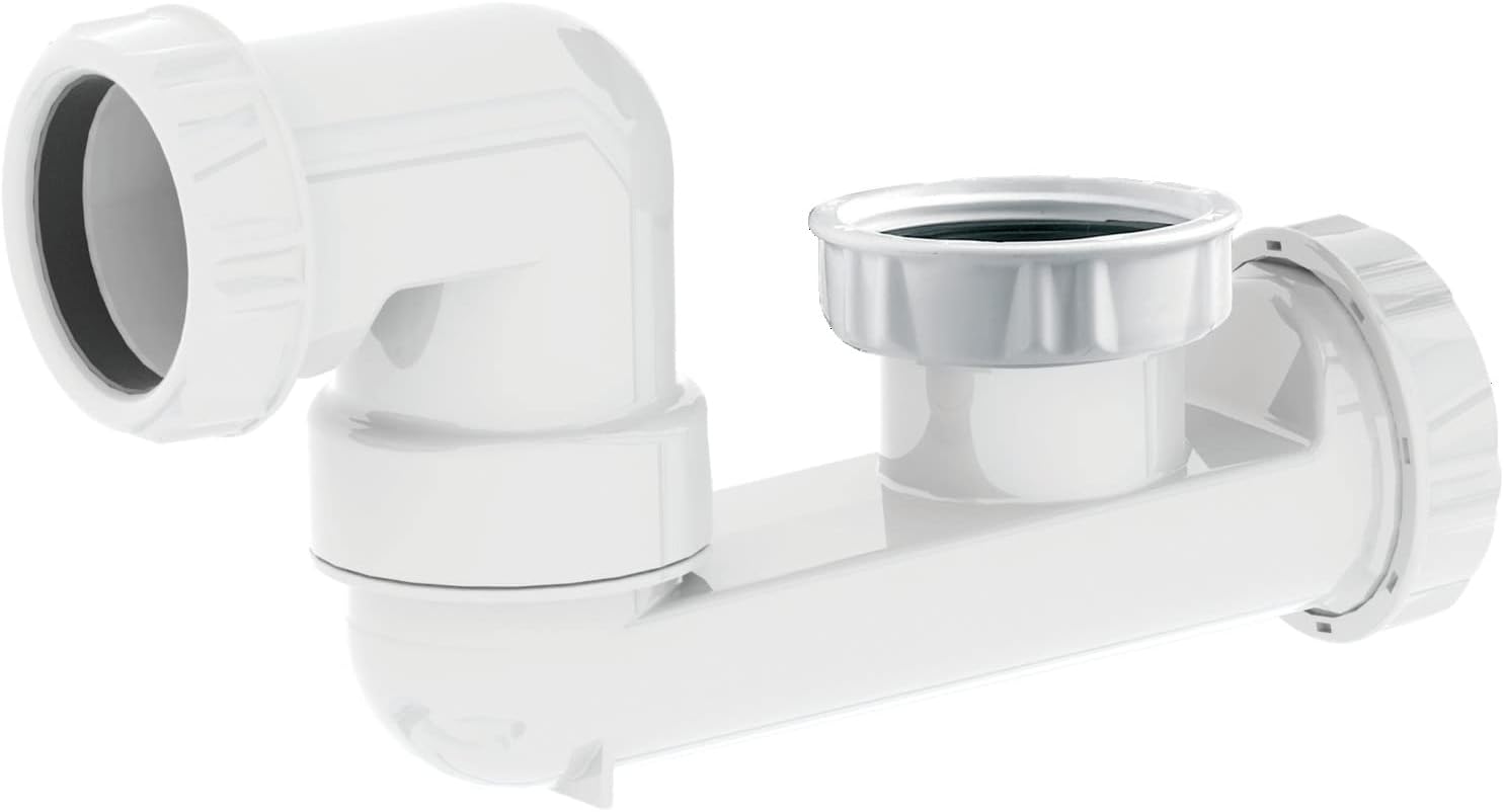 Siphon Valentin pour baignoire blanc 40mm