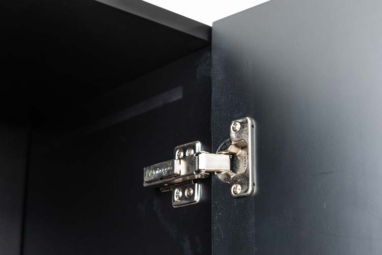 Kolomkast Windsor mat zwart hangend 170x40x35cm