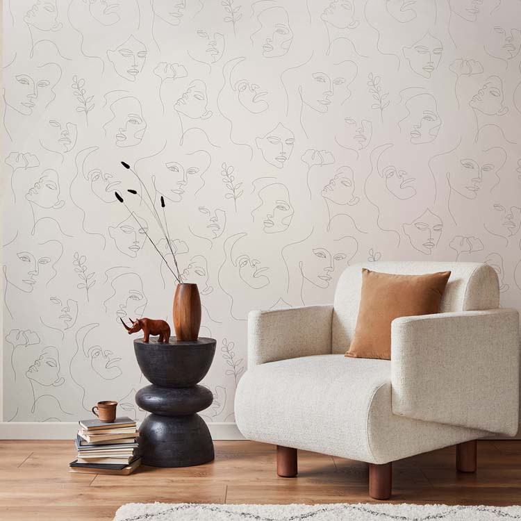 Vinyle sur papier peint intissé rêve gris 0,53x10m