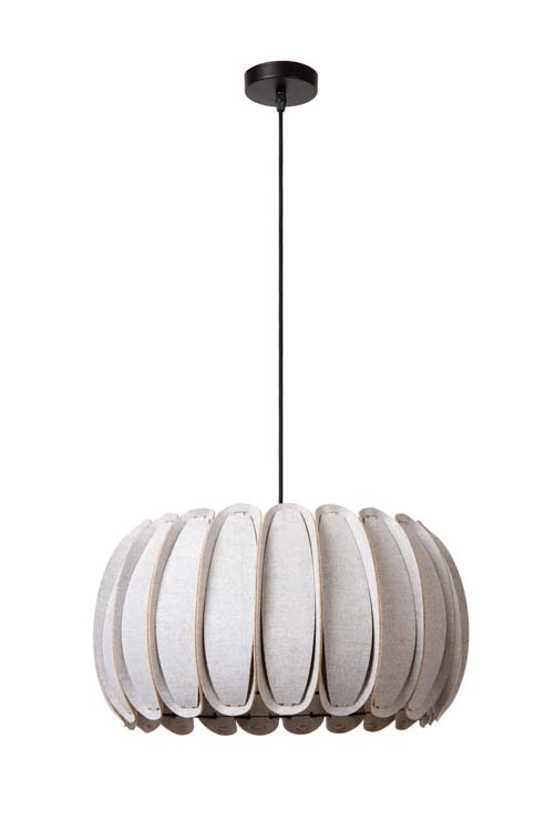 Lucide SPENCER - Hanglamp - Ø 40 cm - 1xE27 - Grijs