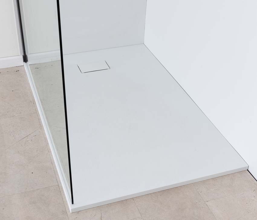 Revêtement de paroi de douche Milo set 91,4 + 152,4 x 243,8cm blanc