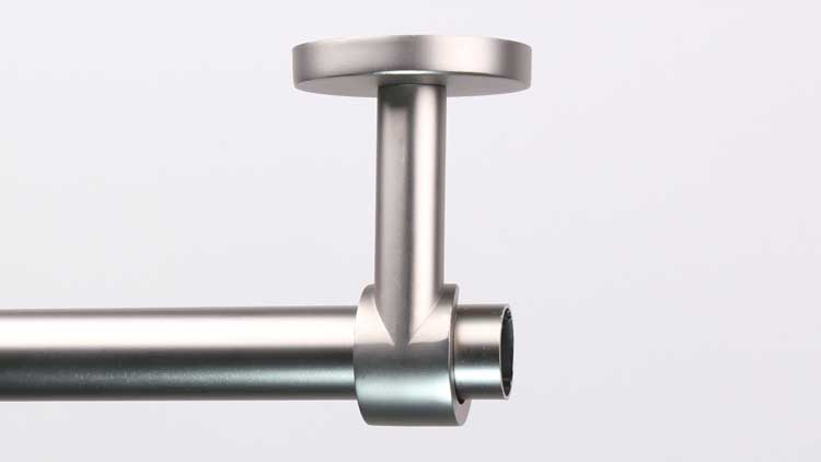 Support plafond chrome mat 20mm