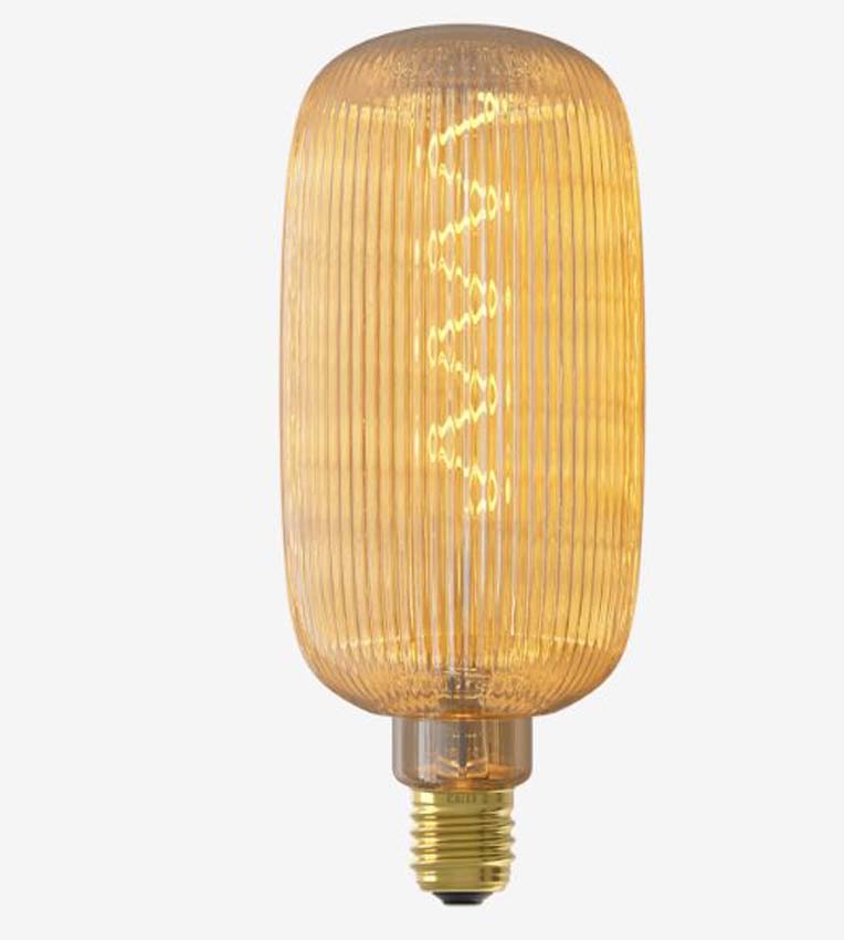 Ampoule LED ovale - E27 - Ambre - Ø12,5cm - Dimmable - 1x4 W - 190lm - 1800K - 1 pièce
