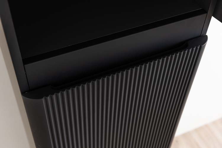 Kolomkast Julia mat zwart hangend 170x40x35cm