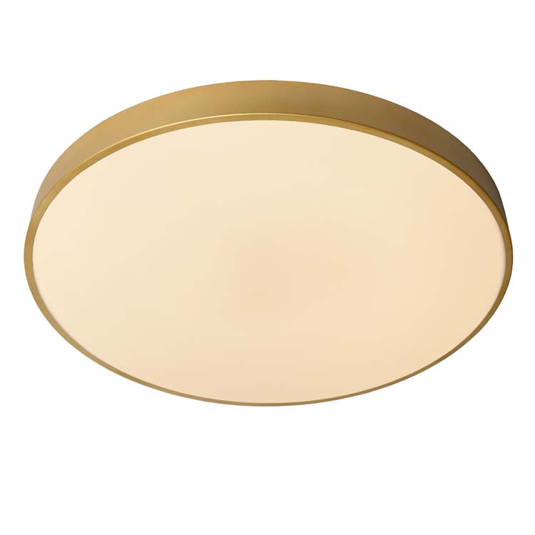 Plafonnière - Ø 60 cm - LED Dimb. - 1x60W 2700K - 3 StepDim - Mat Goud / Messing
