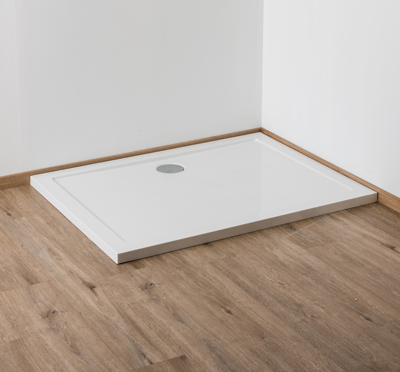 Douchebak Andy SMC mat wit 120x90cm