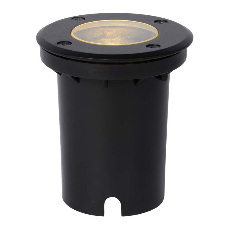 Lucide BILTIN - Grondspot Buiten - Ø 10,8 cm - 1xGU10 - IP67 - Zwart