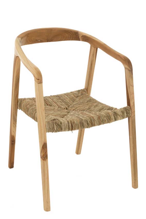 Stoel Maya teak bruin