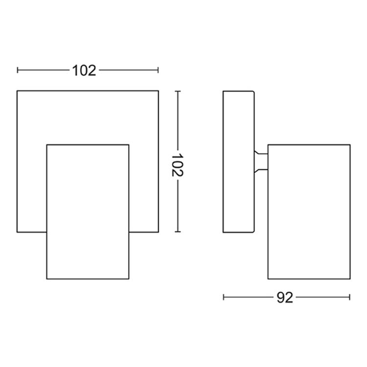 Spot en applique Single Spot Blanc 5,5W