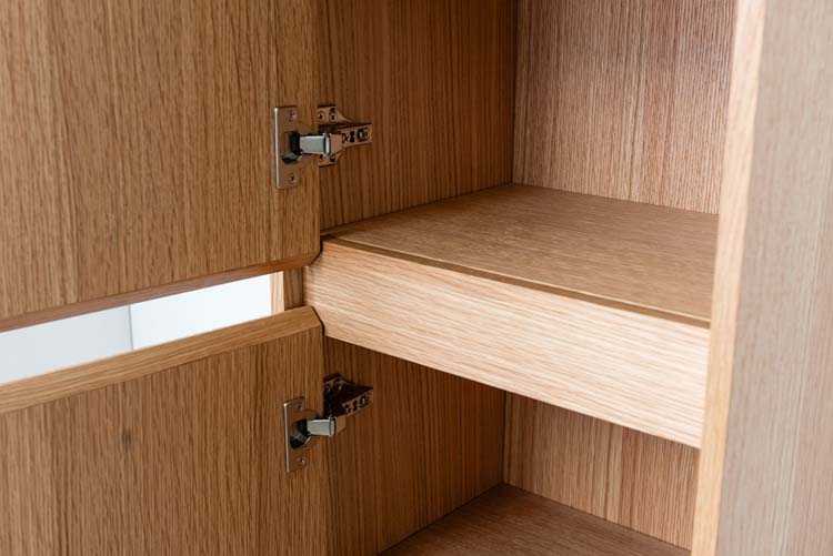 Kolomkast Warren afrormosia hangend 170x40x35cm