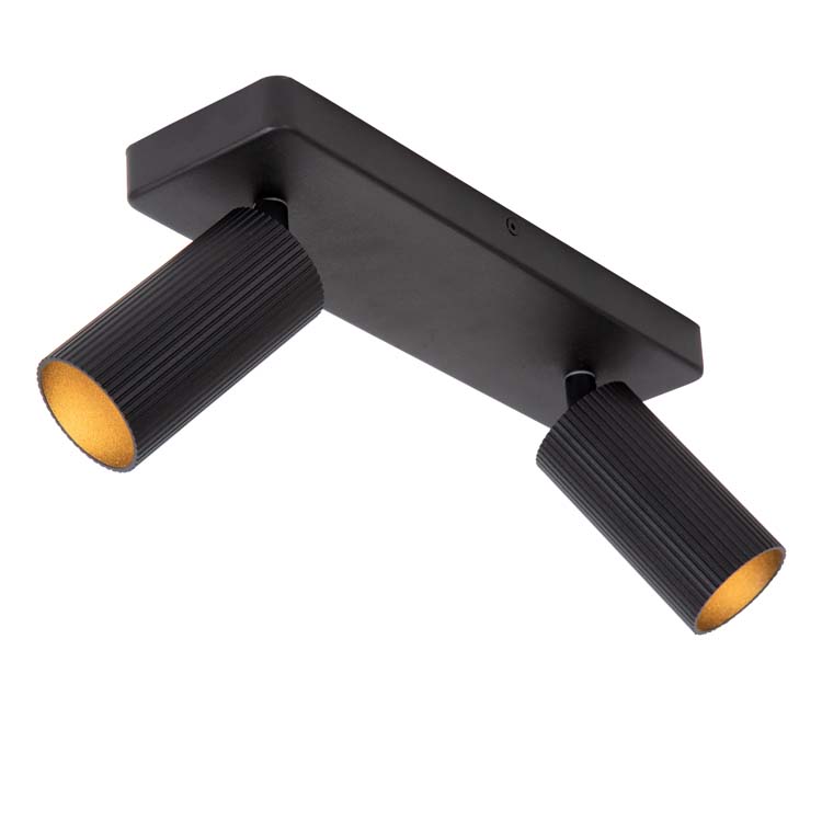 CLUBS - Spot plafond - 2xGU10 - Noir