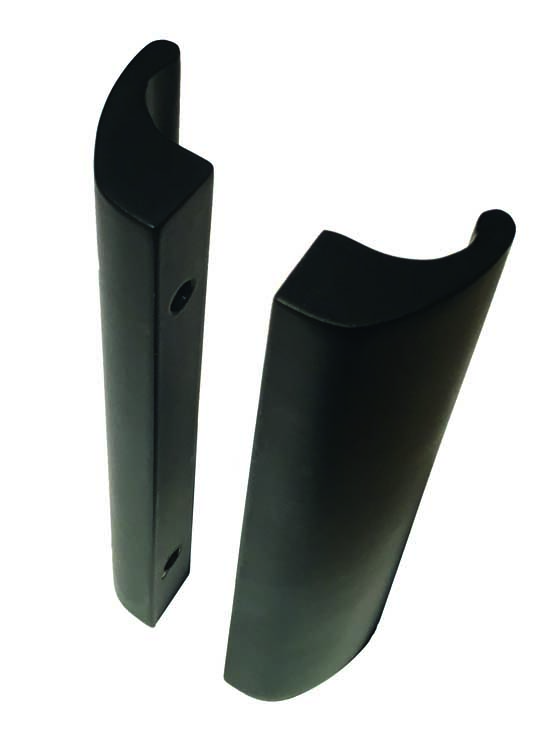 Poignée de porte noir mat steel 01 L=15cm