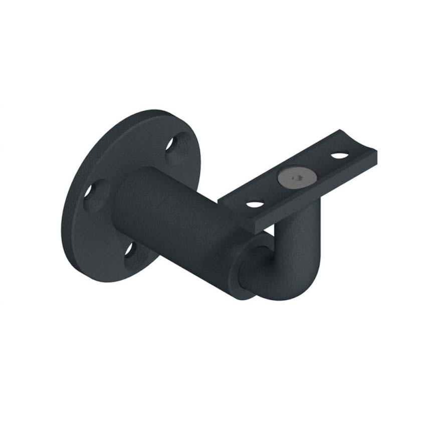 Support mural anthracite en aluminium pour poignée Grode 1 pièce