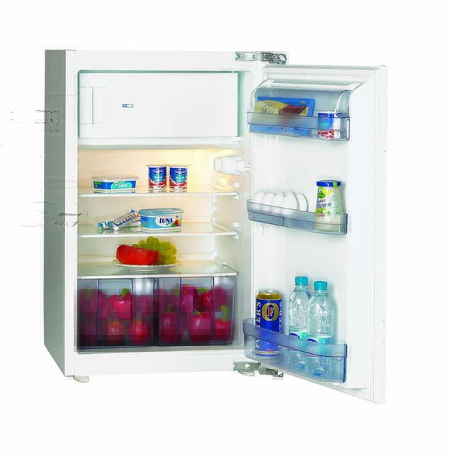Cuisine 280cm - sans poignée - blanc mat/blanc - vitrocéramique