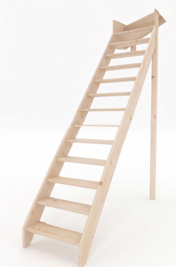 Molenaarstrap Bonn Evolution mini met kwartslag rechts boven H320xB64,4cm