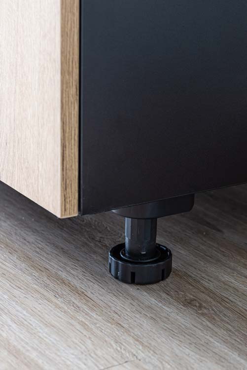 Keukenkast Plenti onderkast zwart/houtlook 120x78cm