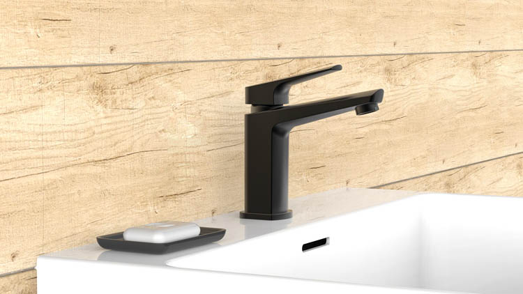 Robinet de lavabo Remko 16,30cm noir mat Robinet de lavabo Remko 16,30cm noir mat
