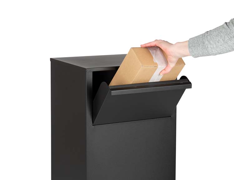 Pakketbrievenbus Marvin zwart met cijferslot