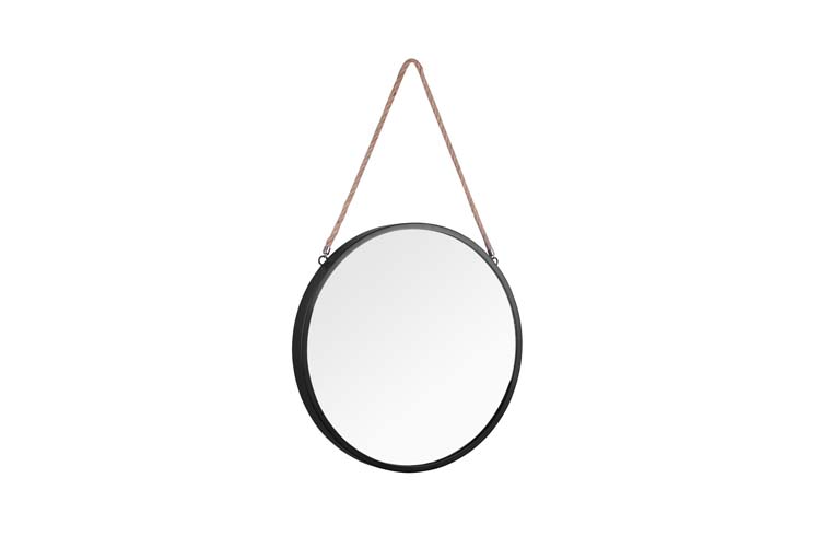Miroir rond noir Ø40cm