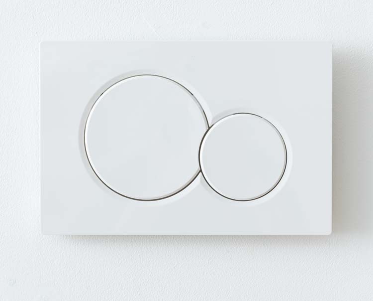 Plaque de commande Hope blanc compatible avec UP320 réservoirs de chasse