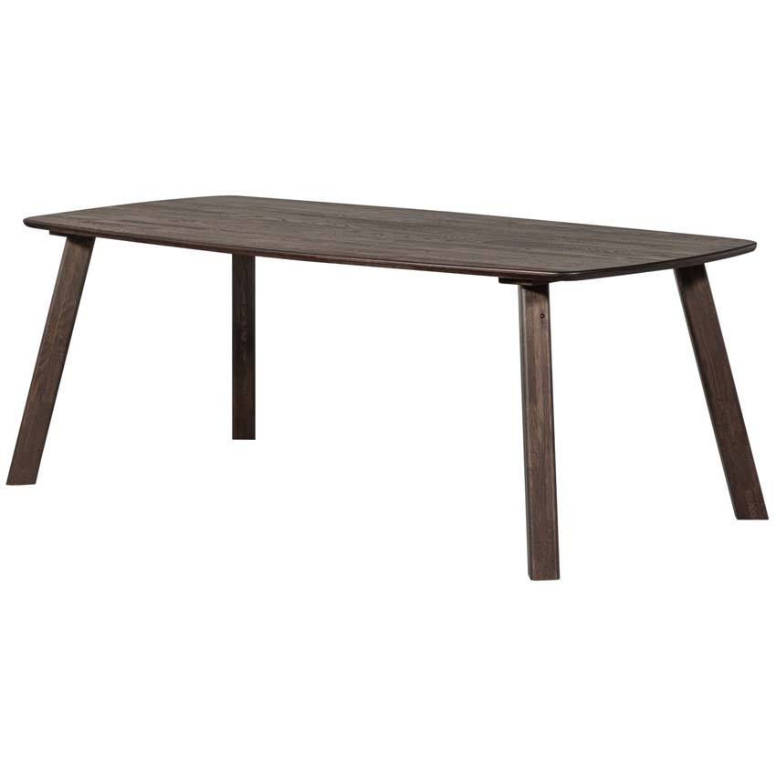 Table Taylor en chêne rectangulaire brun foncé 220x100cm