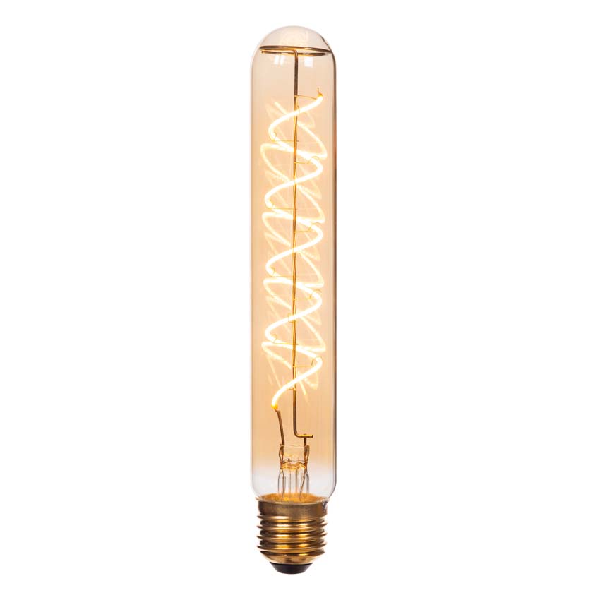 Lucide T32 - Ampoule filament - H20cm - LED 3 niveaux dimmable (Mémoire) - E27 - 1x4,9W 2200K - Ambré