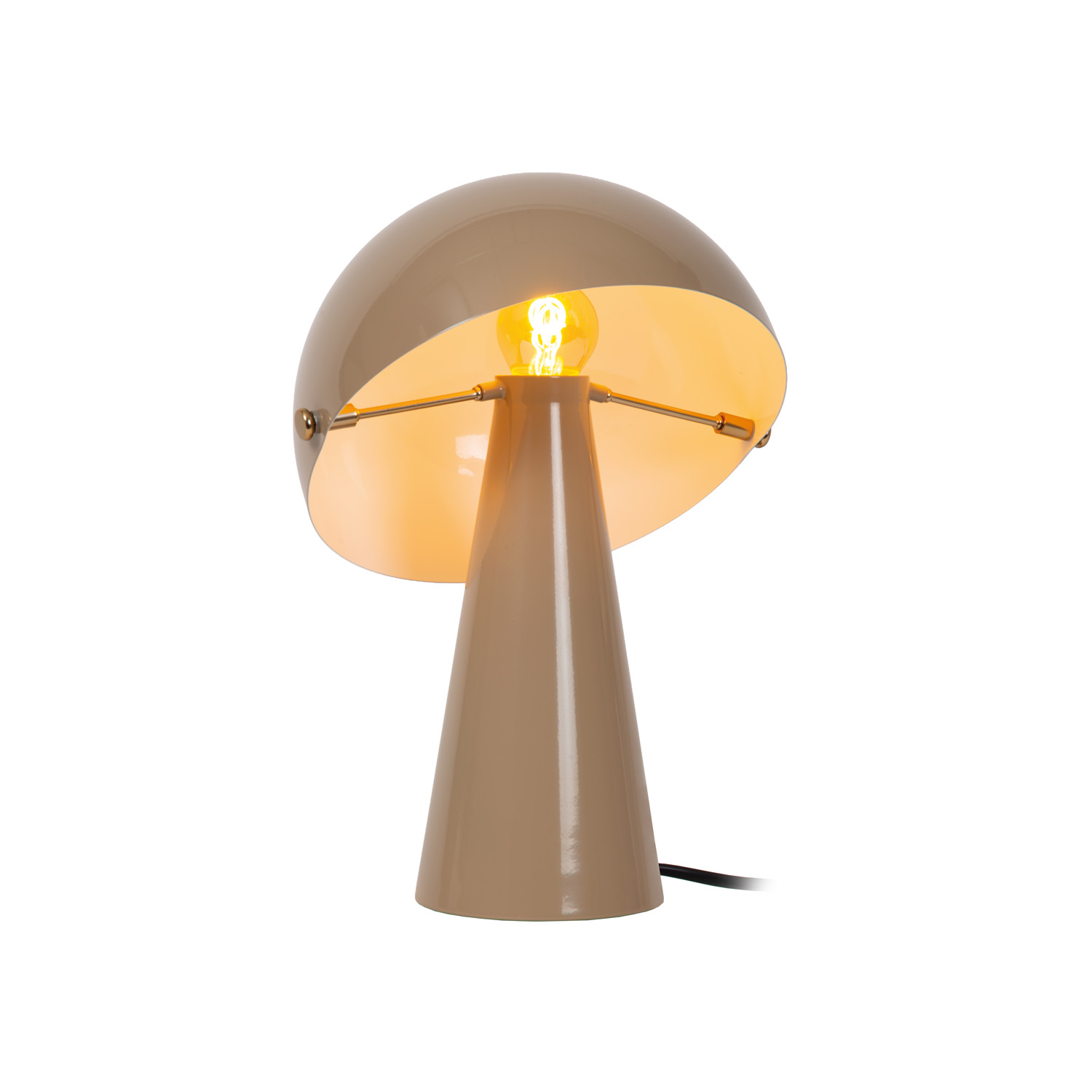 Lampe de table - Ø23cm - 1XE27 - Taupe
