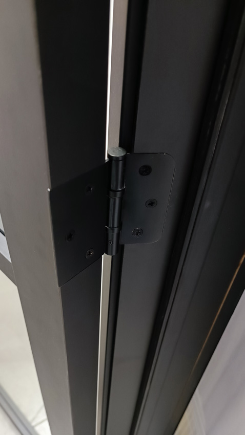 Bloc-porte double 78cm steel look black 8R+VP8R verre clair 201.5cm