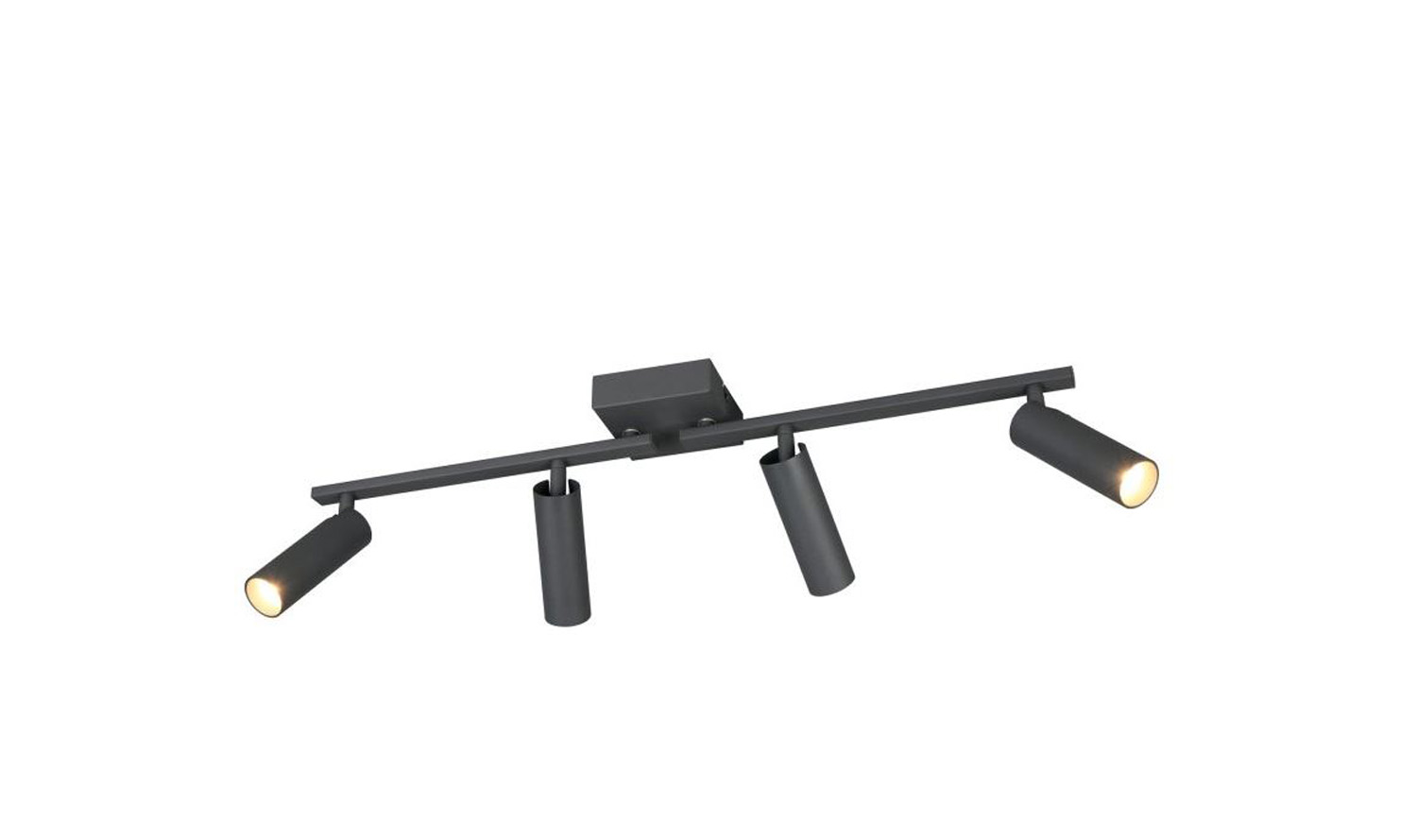 Opbouwspot - antraciet - 66x15x17cm - dimbaar - 4xGU10 max. 5W